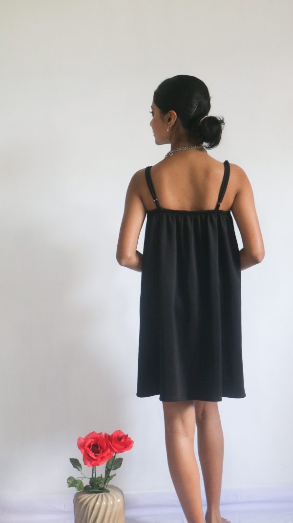 Petite Solid Backless Cami Dress - Image 3