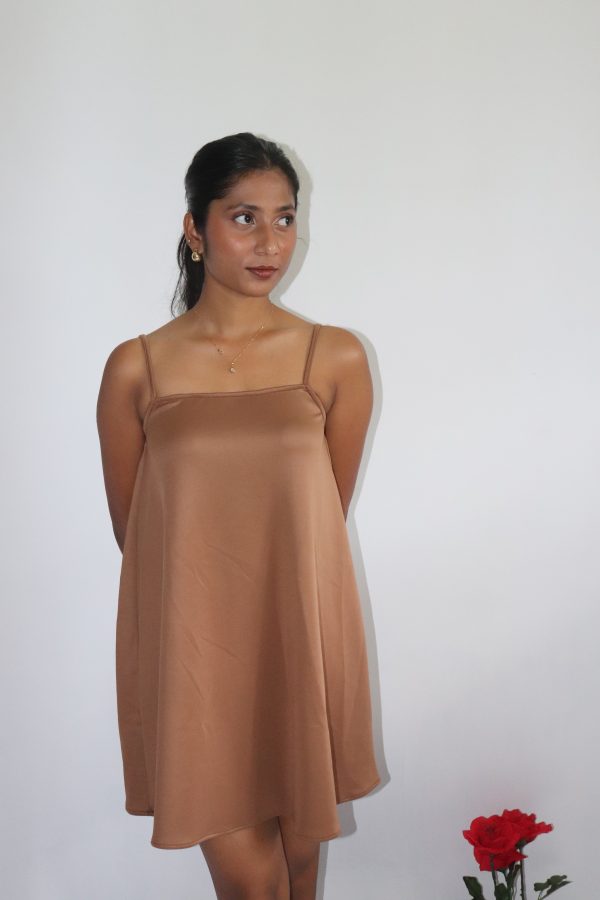 Petite Solid Backless Cami Dress - Image 5